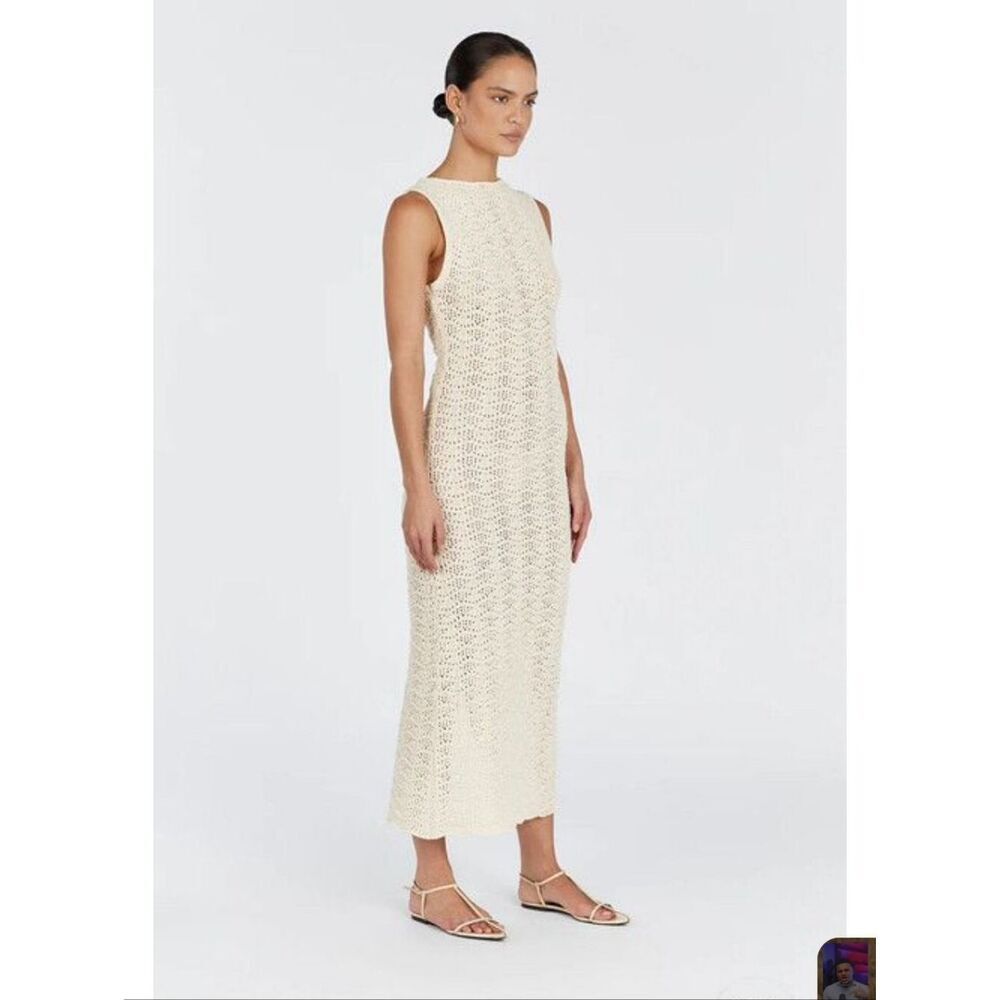 Dissh Nwt Gisele Buttermilk Crochet Dress Size L